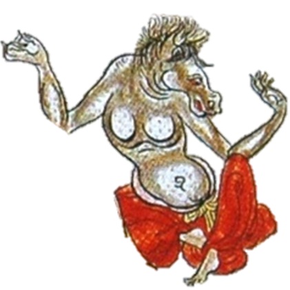 Lopó fajú — lófejes démon